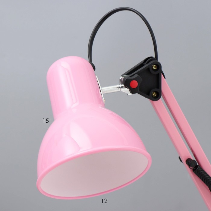 Настольная лампа "Юника" Е27 40Вт розовый 14,5х14,5х53 см RISALUX - фото 1910688787