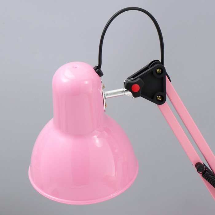Настольная лампа "Юника" Е27 40Вт розовый 14,5х14,5х53 см RISALUX - фото 1910688788