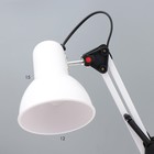 Настольная лампа "Юника" Е27 40Вт белый 14,5х14,5х53 см RISALUX - фото 22341059