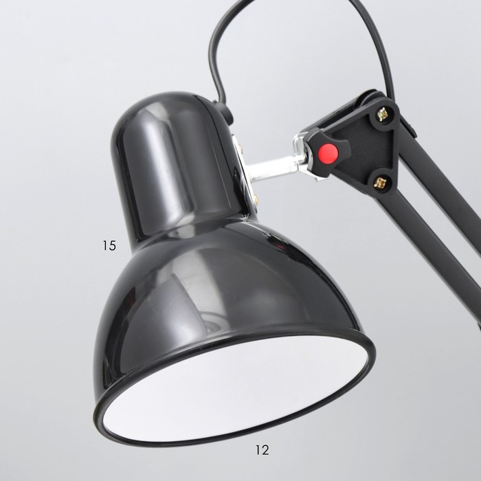 Настольная лампа "Юника" Е27 40Вт черный 14,5х14,5х53 см RISALUX - фото 1910688807