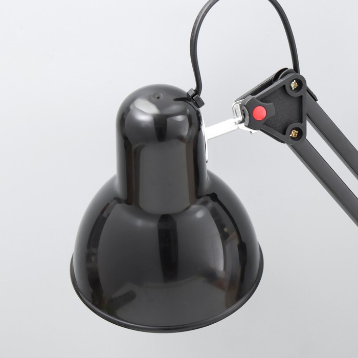 Настольная лампа "Юника" Е27 40Вт черный 14,5х14,5х53 см RISALUX - фото 1910688808
