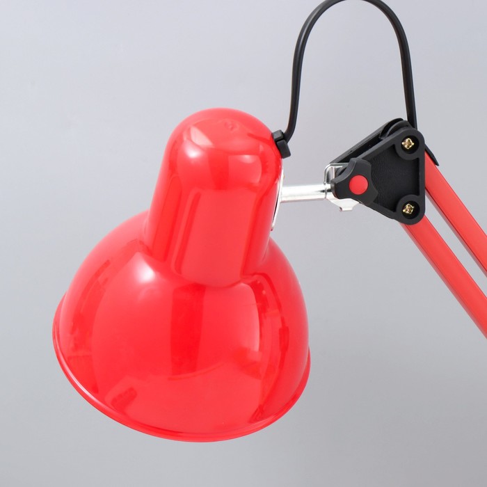 Настольная лампа "Юника" Е27 40Вт красный 14,5х14,5х53 см RISALUX - фото 1910688818