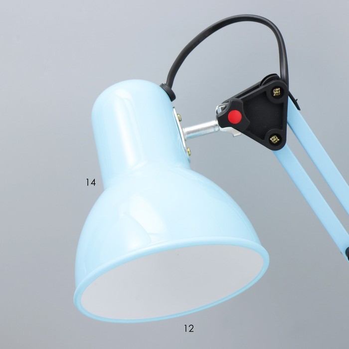 Настольная лампа "Юника" Е27 40Вт синий 14,5х14,5х53 см RISALUX - фото 1910688827