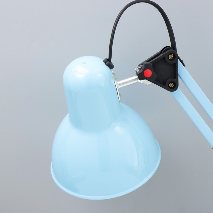 Настольная лампа "Юника" Е27 40Вт синий 14,5х14,5х53 см RISALUX - фото 1910688828