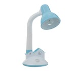 Настольная лампа "Домик" Е27 40Вт синий 14х14х35 см RISALUX - фото 22341104