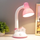 Настольная лампа «Домик» Е27 40 Вт розовый 14×14×35 см - Фото 2