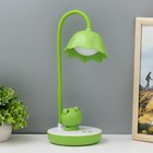 Настольная лампа "Лягушонок" LED 7Вт бело-зеленый 17х14х50 см RISALUX - фото 22341122