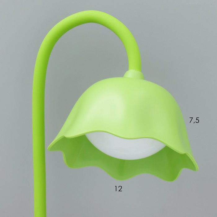 Настольная лампа "Лягушонок" LED 7Вт бело-зеленый 17х14х50 см