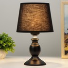 Настольная лампа «Лоретта» Е27 40 Вт черный 17.5×17.5×29 см - фото 22341194