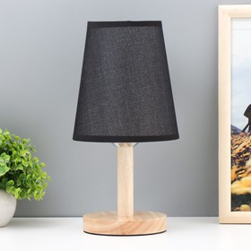 Настольная лампа "Бордо" Е27 40Вт черный 14х14х30 см RISALUX