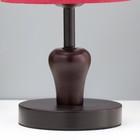 Настольная лампа "Алькор" Е27 40Вт черно-бордовый 16х16х30 см RISALUX - Фото 4