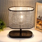 Настольная лампа "Лара" Е27 40Вт черный 25х10х30 см RISALUX - фото 22341250