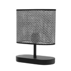 Настольная лампа "Лара" Е27 40Вт черный 25х10х30 см RISALUX - фото 22341254