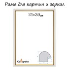 Рама для картин (зеркал) 21 х 30 х 1,2 см, пластиковая, Calligrata PKM, белый - фото 300783322