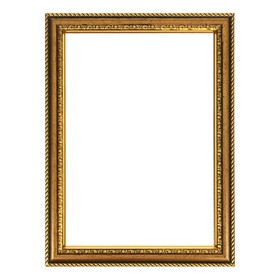 Рама для картин (зеркал) 21 х 30 х 3,0 см, пластиковая, Calligrata 6448, ольха