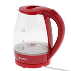 Чайник электрический Gelberk GL-474, стекло, 1.8 л, 2000 Вт, бордовый - фото 51341276 Чайник электрический Gelberk GL-474, стекло, 1.8 л, 2000 Вт, бордовый - фото 51341276