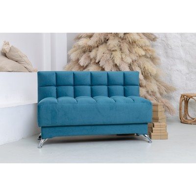 Диван прямой «Честер», нераскладной, пружинный блок боннель, ткань велюр, цвет selfie dusty blue