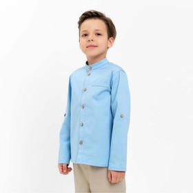 Рубашка джинсовая детская KAFTAN размер  34 (122-128 см), голубой