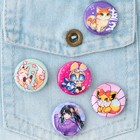 Значок металлический, закатной «Аниме», d=2.5 см, МИКС - Фото 4