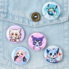 Значок металлический, закатной «Аниме», d=2.5 см, МИКС - Фото 5