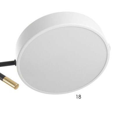 Люстра «Лагом» 7хLED 168 Вт 3000-6000К черно-белый 85×85×30 см BayerLux