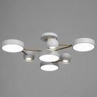 Люстра "Терно" 4хLED 126Вт 3000-6000К 3хGU10 бело-золотой 74х74х21 см BayerLux - Фото 2