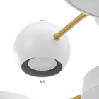 Люстра "Терно" 4хLED 126Вт 3000-6000К 3хGU10 бело-золотой 74х74х21 см BayerLux - Фото 8