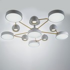 Люстра "Терно" 6хLED 194Вт 3000-6000К 5хGU10 бело-золотой 95х95х21 см BayerLux 9197475 - фото 14201555