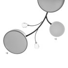 Люстра "Гунтер" 7хLED 132Вт 3000-6000К серый 76х76х21 см BayerLux 9197476