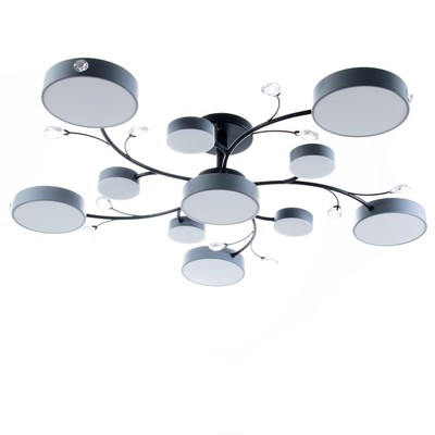 Люстра «Гунтер» 11х LED 204 Вт 3000-6000К серый 100×100×21 см BayerLux