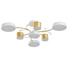 Люстра «Сенди» 7хLED 150 Вт 3000-6000К бело-золотой 81×81×21 см BayerLux - фото 35314524