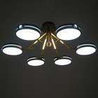 Люстра "Антеко" 6хLED 156Вт 3000-6000К черно-золотой 87х87х27 см BayerLux 9197481 - фото 14201613