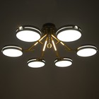 Люстра "Антеко" 6хLED 156Вт 3000-6000К черно-золотой 87х87х27 см BayerLux 9197481 - фото 14201614