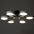 Люстра "Велтос" 6хLED 156Вт 3000-6000К черно-белый 83х83х21 см BayerLux - Фото 5