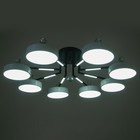 Люстра "Велтос" 8хLED 208Вт 3000-6000К черно-белый 89х89х21 см BayerLux - Фото 3