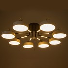 Люстра "Велтос" 8хLED 208Вт 3000-6000К черно-белый 89х89х21 см BayerLux - Фото 5