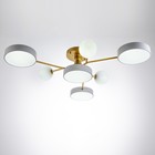 Люстра «Алмони» 4х LED 138 Вт 3000-6000К 3хG4 бело-золотой 76×76×17 см - Фото 5