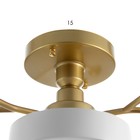 Люстра «Алмони» 4х LED 138 Вт 3000-6000К 3хG4 бело-золотой 76×76×17 см - Фото 7