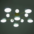 Люстра «Алмони» 6х LED 214 Вт 3000-6000К 5хG4 бело-золотой 100×100×17 см BayerLux - Фото 3