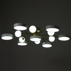 Люстра «Алмони» 7х LED 252 Вт 3000-6000К 6хG4 бело-золотой 107×107×17 см BayerLux - Фото 3