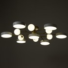 Люстра «Алмони» 7х LED 252 Вт 3000-6000К 6хG4 бело-золотой 107×107×17 см BayerLux - Фото 4