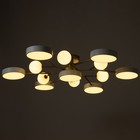 Люстра «Алмони» 7х LED 252 Вт 3000-6000К 6хG4 бело-золотой 107×107×17 см BayerLux - Фото 5