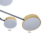 Люстра "Ласера" 10хLED 180Вт 3000-6000К черно-золотой 97х97х48 см BayerLux - фото 22341977