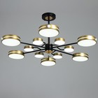Люстра "Ласера" 12хLED 216Вт 3000-6000К черно-золотой 100х100х48 см BayerLux - Фото 2
