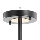 Люстра "Ласера" 12хLED 216Вт 3000-6000К черно-золотой 100х100х48 см BayerLux - Фото 9