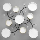 Люстра «Ассами» 9х LED 216 Вт 3000-6000К бело-золотой 93×93×21 см BayerLux - фото 42641239