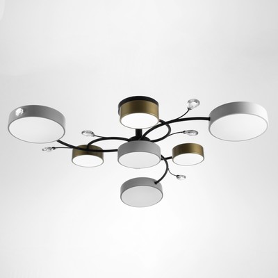 Люстра BayerLux «Ассами», 7хLED, 168 Вт, 3000-6000К, 80×80×21 см