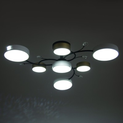 Люстра BayerLux «Ассами», 7хLED, 168 Вт, 3000-6000К, 80×80×21 см
