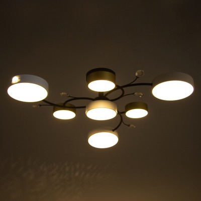 Люстра BayerLux «Ассами», 7хLED, 168 Вт, 3000-6000К, 80×80×21 см