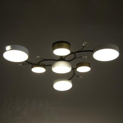 Люстра BayerLux «Ассами», 7хLED, 168 Вт, 3000-6000К, 80×80×21 см
